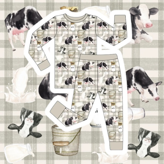 Country Cow Charm Bamboo Set PREORDER